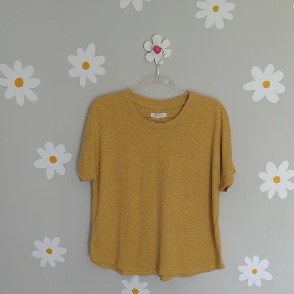 Madewell Hemp Relaxed Drapey Tee Ornate Gold - Picture 2 of 12